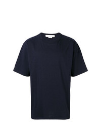 Мужская темно-синяя футболка с круглым вырезом с принтом от Golden Goose Deluxe Brand