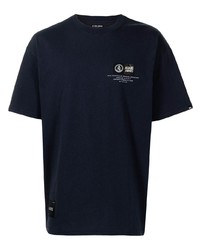 Мужская темно-синяя футболка с круглым вырезом с принтом от Izzue