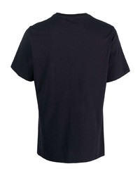 Мужская темно-синяя футболка с круглым вырезом с принтом от Barbour
