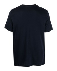 Мужская темно-синяя футболка с круглым вырезом с принтом от Ballantyne