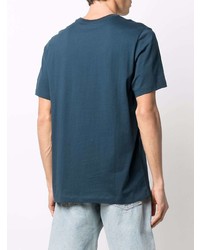 Мужская темно-синяя футболка с круглым вырезом с принтом от Jordan