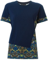 Женская темно-синяя футболка с круглым вырезом с принтом от Marc by Marc Jacobs