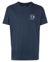 Мужская темно-синяя футболка с круглым вырезом с принтом от OSKLEN