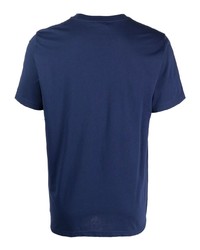 Мужская темно-синяя футболка с круглым вырезом с принтом от PS Paul Smith