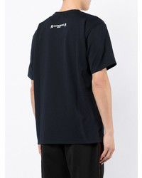 Мужская темно-синяя футболка с круглым вырезом с принтом от Mastermind Japan