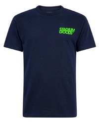 Мужская темно-синяя футболка с круглым вырезом с принтом от Stadium Goods