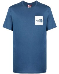 Мужская темно-синяя футболка с круглым вырезом с принтом от The North Face