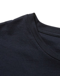 Мужская темно-синяя футболка с круглым вырезом с шипами от Valentino