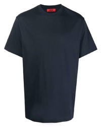 Мужская темно-синяя футболка с круглым вырезом от 424
