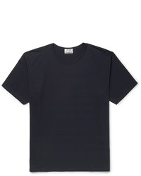 Мужская темно-синяя футболка с круглым вырезом от Acne Studios