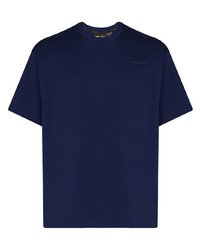 Мужская темно-синяя футболка с круглым вырезом от adidas