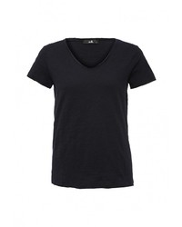 Женская темно-синяя футболка с круглым вырезом от adL