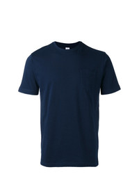 Мужская темно-синяя футболка с круглым вырезом от Aspesi