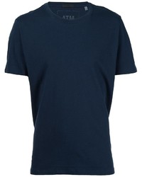 Мужская темно-синяя футболка с круглым вырезом от ATM Anthony Thomas Melillo