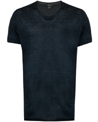 Мужская темно-синяя футболка с круглым вырезом от Avant Toi