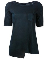 Женская темно-синяя футболка с круглым вырезом от Avant Toi