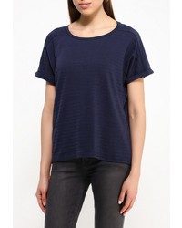 Женская темно-синяя футболка с круглым вырезом от Baon