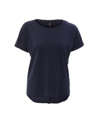 Женская темно-синяя футболка с круглым вырезом от Baon
