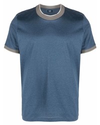 Мужская темно-синяя футболка с круглым вырезом от Barba