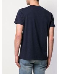 Мужская темно-синяя футболка с круглым вырезом от Closed