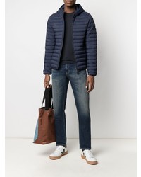 Мужская темно-синяя футболка с круглым вырезом от Kired