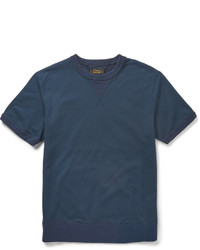Мужская темно-синяя футболка с круглым вырезом от Beams