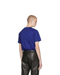 Мужская темно-синяя футболка с круглым вырезом от Helmut Lang