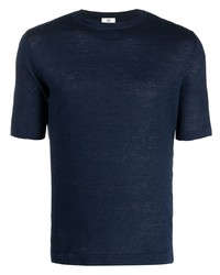 Мужская темно-синяя футболка с круглым вырезом от Borrelli