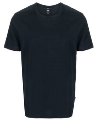 Мужская темно-синяя футболка с круглым вырезом от BOSS