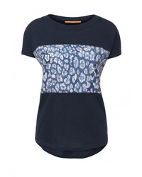 Женская темно-синяя футболка с круглым вырезом от BOSS ORANGE