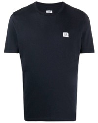 Мужская темно-синяя футболка с круглым вырезом от C.P. Company