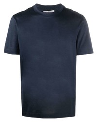 Мужская темно-синяя футболка с круглым вырезом от Canali