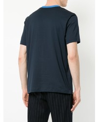 Мужская темно-синяя футболка с круглым вырезом от CK Calvin Klein