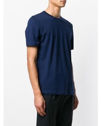 Мужская темно-синяя футболка с круглым вырезом от Theory