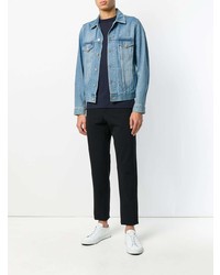 Мужская темно-синяя футболка с круглым вырезом от Joseph