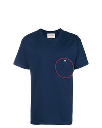 Мужская темно-синяя футболка с круглым вырезом от Corelate