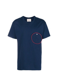 Мужская темно-синяя футболка с круглым вырезом от Corelate