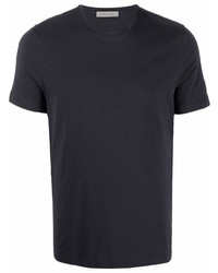 Мужская темно-синяя футболка с круглым вырезом от Corneliani