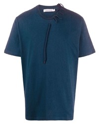 Мужская темно-синяя футболка с круглым вырезом от Craig Green