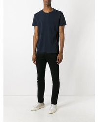 Мужская темно-синяя футболка с круглым вырезом от Closed