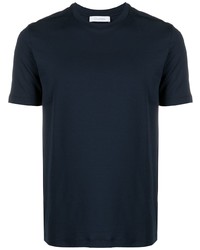 Мужская темно-синяя футболка с круглым вырезом от Cruciani