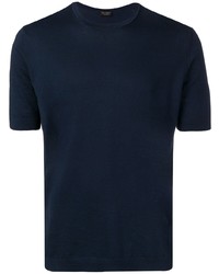 Мужская темно-синяя футболка с круглым вырезом от Dell'oglio