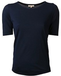 Женская темно-синяя футболка с круглым вырезом от Demy Lee