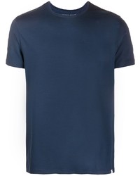 Мужская темно-синяя футболка с круглым вырезом от Derek Rose