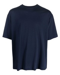 Мужская темно-синяя футболка с круглым вырезом от Diesel