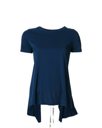 Женская темно-синяя футболка с круглым вырезом от Dondup