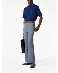 Мужская темно-синяя футболка с круглым вырезом от Gucci