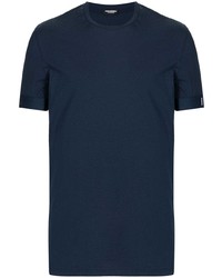 Мужская темно-синяя футболка с круглым вырезом от DSQUARED2