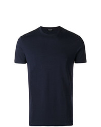 Мужская темно-синяя футболка с круглым вырезом от DSQUARED2