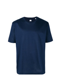 Мужская темно-синяя футболка с круглым вырезом от E. Tautz